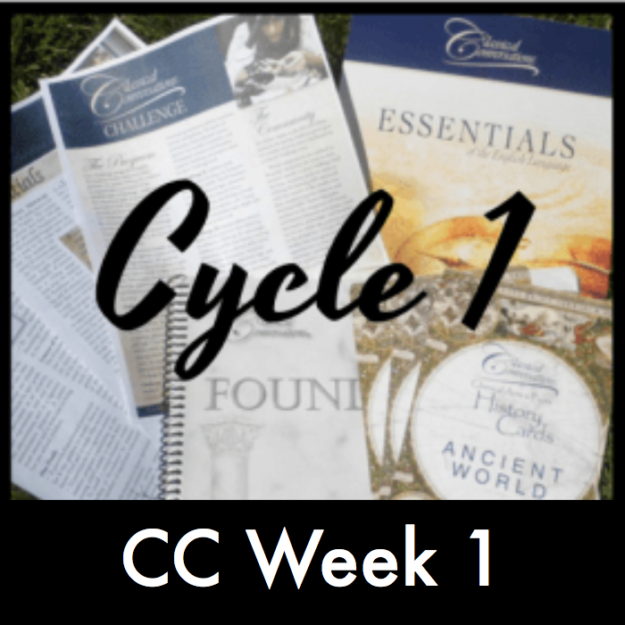 Classical Conversations Cycle 1 Week 1