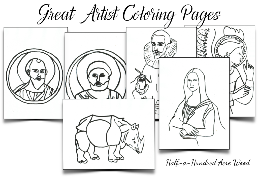 Great Artist Coloring Pages