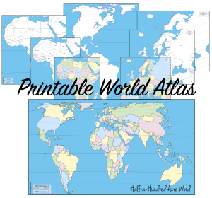 Printable World Atlas