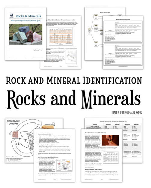 Identifying Minerals Chart