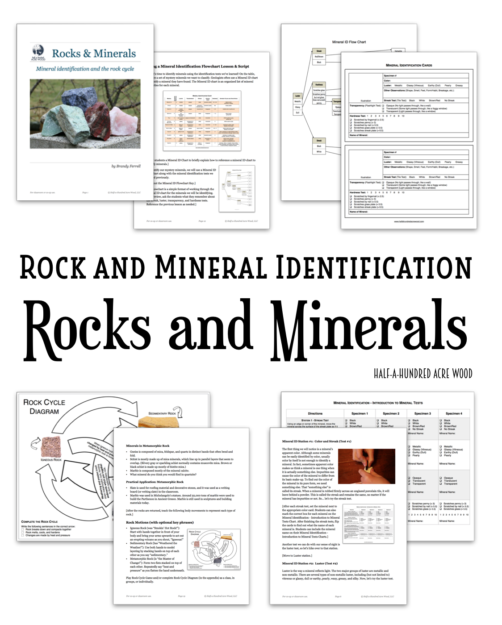 Mineral Identification Chart Worksheet