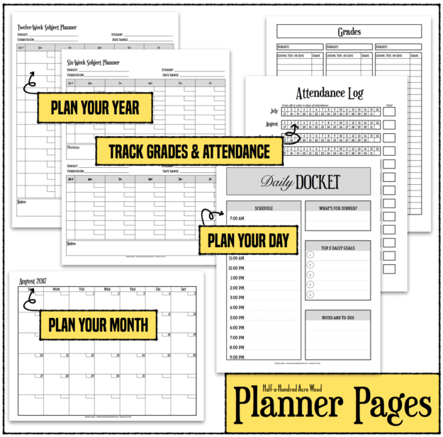 CC Cycle 1 Planner Pages