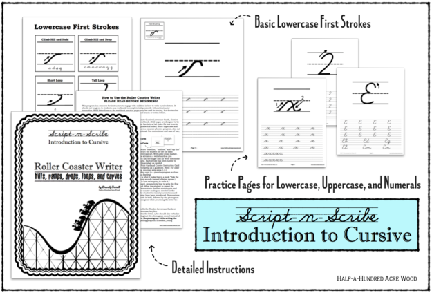 Cursive Letters with Roller Coaster Writer