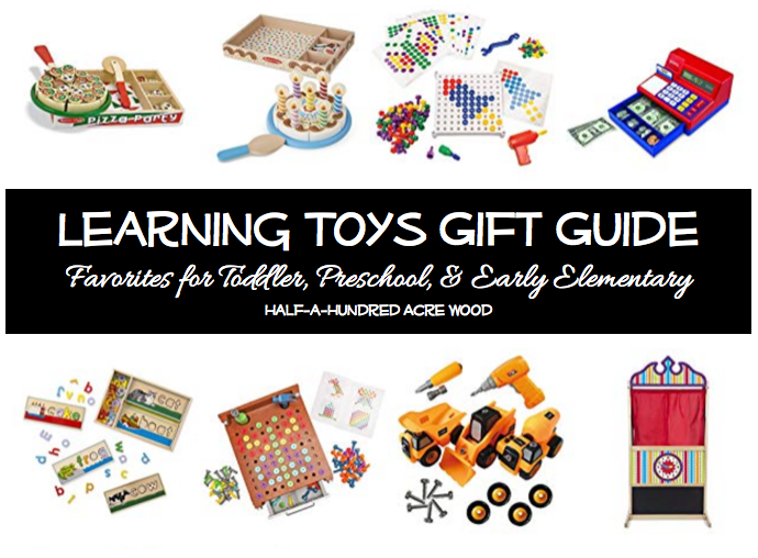 Toddler Educational Toys Gift Guide Half a Hundred Acre Wood