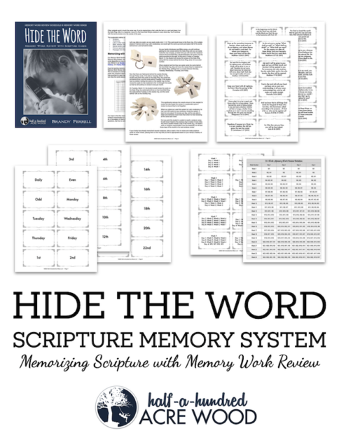 Hide the Word scripture memory work system